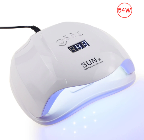 Jewhiteny SUNX 54W UV lámpa, infravörös érzékelő 30/60 / 90-es időzítő Intelligens érintőgomb